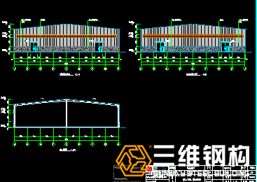 微山焦化厂门式钢结构设计细节图